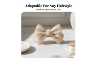 Large Ribbon Jaw Fastener Elegant Design Large Textile Ribbon Jaw Fastener Stylish Accessory Strong Hold Lightweight for Women