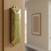 Mezuzah Case with Scroll Spiritual Gift Shema Israel Doorpost Sign for Office