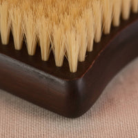 Natural Bristle Bath Brush Anti-Slip Grip Dry Brushing Body Brush Bamboo Handle