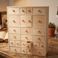 Wooden Drawer Organizer Multiple Drawers Wood Desktop Organizer Rectangular Small Drawer Storage Box