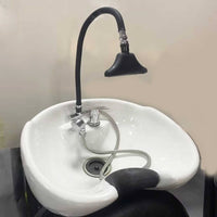 Shampoo Bowl Sink Easy to Clean Salon Shampoo Bowl Long-Lasting for Barbershop