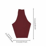 High Neck Doll Vest Sleeveless 1/6 Doll Crop Top Stretchy