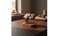 Watch Organizer with Tray Wooden Timepiece Stand with Tray Padded for Enthusiasts, Collectors, Dressing Table, Retail Showcase, Boutique Counter