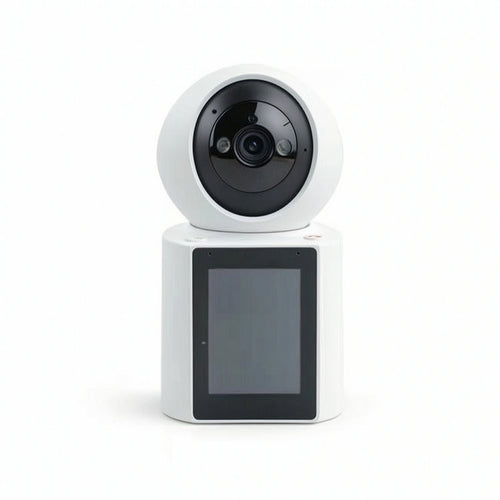 Desktop Visual Communication System with Monitor Single-Button Visual Communication System Camera Two-Way Door Phone for Families, Parents, Elderly, Home
