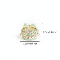 Jeweled Jewelry Box Domed Shape Crown-Shaped Jewelry Box Rust Resistant
