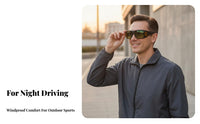 Driving Glasses Wind-Resistant Glare-Reducing Curved-Frame Glasses Fit-over Sunglasses Protection Fit Over Sunglasses