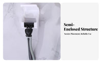 No-Drill Wall Mount Shaver Holder Damage-without Damage Wall Mount Razor Hook Space-Saving for Renters, Students, Washroom, Dorm Room