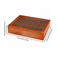 Vintage Drawer Chest Retro Style Wooden Drawer Organizer Solid Wood Cosmetic Storage Box for Vanity, Dresser Top, Bedroom