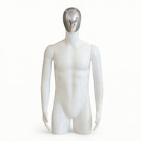 Male Mannequin with Arms Half-Body Mannequin Realistic Display Form for Photographers