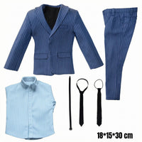 Pinstriped Suit Set Sleek Fit 1/6 Scale Suit Set Fitted