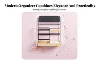 Jewelry Display Stand Modern Design Earring and Necklace Holder Earring Holder Rack with Tray Stable Base for Dressing Table