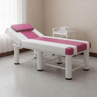 Beauty Treatment Bed Foldable Folding Massage Bed Upholstered Exam Couch Thick Padded Cushion Massage Couch Easy to Clean