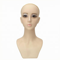 Female Mannequin Bust Smooth surface Hairpiece Display Head Long Neck Jewelry Display Bust for Photo Shoots