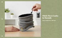 Neck Warmer, Adjustable Fleece, Windproof Thermal for Men Women