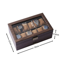 Watch and Jewelry Box Drawer Design Display Case Transparent Lid