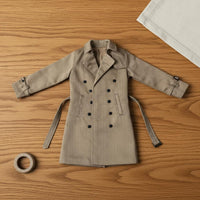 1/6 Scale Long Coat Fashionable 1/6 Scale Figure Coat 12 Inch Doll Overcoat Realistic Intricacy Miniature Overcoat Timeless
