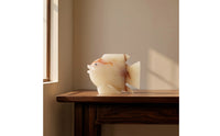 Koi Fish Sculpture Jademineral-Like Fish Figurine Freestanding Sculptures for Living Room