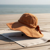 Wide Brim Sun Hat Breathable Bowknot Sun Hat Adjustable Fit for Outdoor