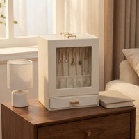 Multi-Layer Jewelry Box Elegant Design Multi-Compartment Storage Tray Ideal Gift