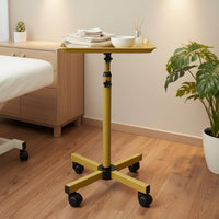 Mobile Tool Stand Stable Base Hair Stylist Tray Stand Adjustable Rolling Salon Tray for Barbers