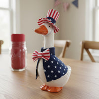 Independence Day Goose Costume Stars and Stripes Pattern for Desktop Decor