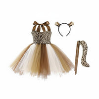 Tiger Tutu Costume Set Skin-Friendly Tiger Tutu Set Adjustable Halter Neck