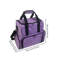 Nail Organizer Case with Shoulder Strap Detachable Cosmetic Travel Case