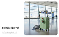 Airline Approved Multifunctional Carry-on Telescopic Handle Luggage Long-Lasting Trolley Bag Lightweight for Travelers, Business Professionals, Vacatisinglers, Airport, Weekend Getaways, Holidays