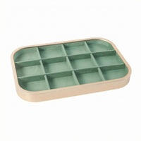 Rectangular Jewelry Tray Shallow Accessory Organizer Rounded Corners