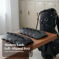 Sport Iron Cover Thickened Sport Iron Headcover Set Embroidered Club Cover Long-Lasting Water Resistant for Storage