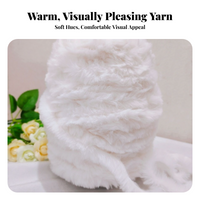 Faux Mink Yarn for DIY Knitting, Decor, Gift Craft