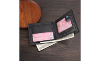 Bifold Carbon Fiber Wallet ID Window Men's Bifold Wallet