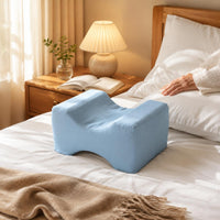 Knee Positioning Cushion Light Blue Side-Lying Cushion Hypoallergenic