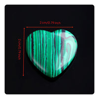 Holeless Heart Ornament Polished Surface DIY Jewelry Stone for Home Decor