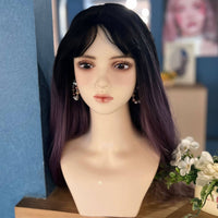 Hairpiece Display Head Smooth Surface Hairpiece Display Bust PVC