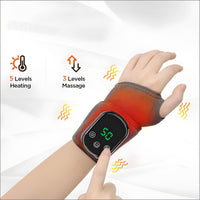 Heated Vibrating Wrist Brace Vibration Massage Vibrating Heat Treatment Band
