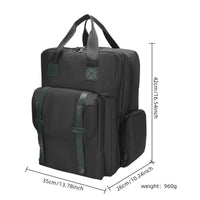 Barbers Tool Bag Portable Backpack with Front Pockets Large Capacity Backpack with Side Pocket for Barbers, Hairdressers
