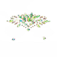 Glow Face Beads, Waterproof Resin Stickers, Party Accessory