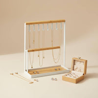 Metal Jewelry Display Rack Decorative Jewelry Stand Large Capacity for Closet