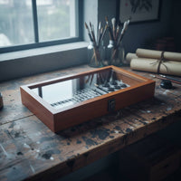 Clear Lid Wooden Box Long-Lasting Construction Wood Jewelry Storage Box Multipurpose Handmade for Hobbyists
