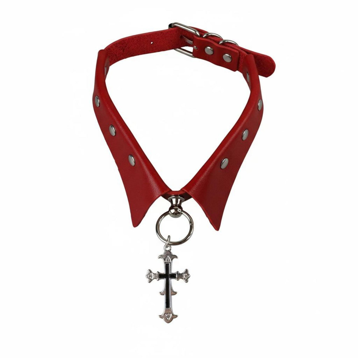 Cross ornament Neckband Darkly Romantic and aesthetic Choker Edgy Look for Cosplay, Parties, Women