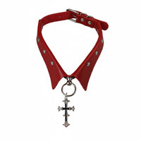 Cross ornament Neckband Darkly Romantic and aesthetic Choker Edgy Look for Cosplay, Parties, Women
