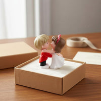 Kissing Couple Figurine Great Gift Boy and Girl Dashboard Decoration for Couples