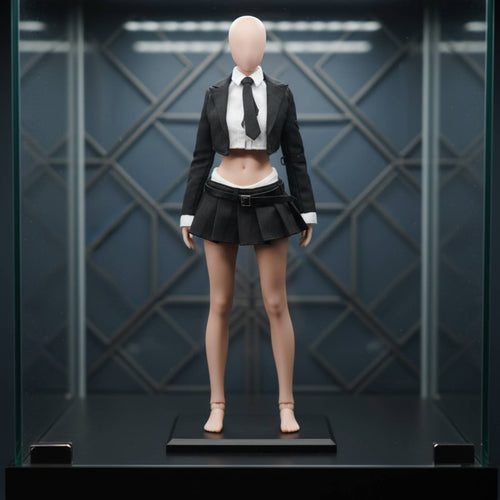 1/6 Suit Skirt Set Cloth Material 1/6 Blazer and Skirt Set Realistic Look