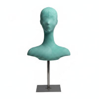 Mannequin Head Bust Realistic Look Mannequin Torso Head Stable Base Beauty Accessory for Shop Window
