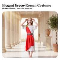 Ancient Roman Costume Historical Theme Roman Emperor Robe Traditional Al Deity Costume Family Matching Caesar Toga Away Fit