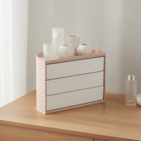 Rotating Makeup Organizer Multi-Compartment Cosmetic Storage Box Large Capacity