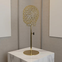 Hat Hairpiece Display Head Adjustable Height Metal Head Display Stand Salon, Dressing Room