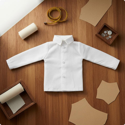 1/6 Doll Shirt Button-upward/6 Scale Doll Clothes Cloth Material 12 Inch Action Figure Clothes