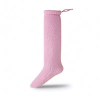 Soft Sleep Socks Fuzzy Socks with Drawstring Fleece Leg Warmers Adjustable for Lounging